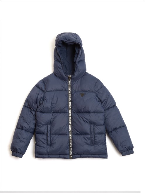 Plumífero Con Capucha (2-6) Guess Azul Seda