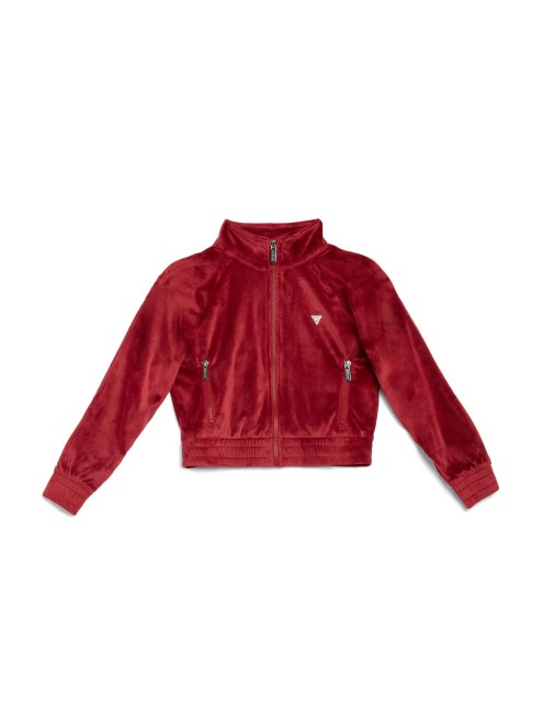 Chaqueta Eco Uma Velour (7-14) Guess Rojo Jugo De Remolacha