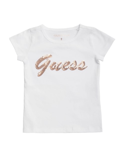 Camiseta De Gran Tamaño Guess True White Malika (7-16)