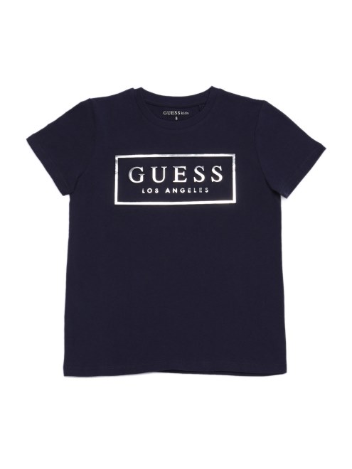 Camiseta Con El Logo En Relieve De Guess Colt (7-16) Azul Marino Nocturno
