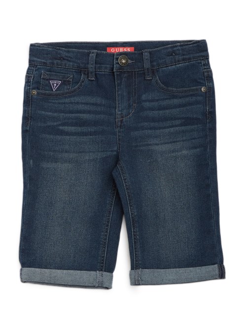 Shorts Oscuro De Mezclilla Con Puños Vueltos De Guess Luke Lavado (2-6)