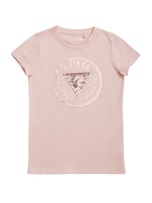 Camiseta Con Logo Adornado De Cheska (2-6) Guess Encaje Rosa
