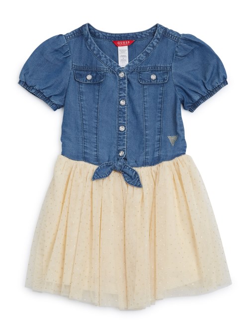 Vestido Guess Crema Brillo (2-6)