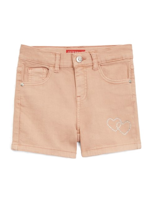 Shorts Zahara Pedrería Teñida (7-14) Guess Rosa Melocotón