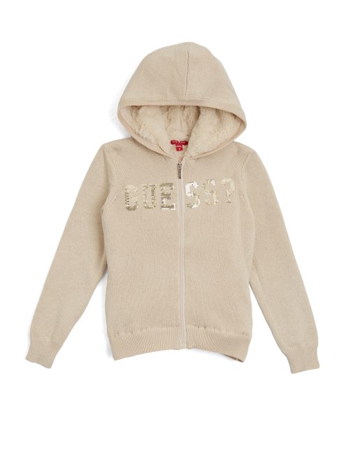 Sudadera Con Capucha Y Cremallera Guess Vanilla Blush Maria (7-14)