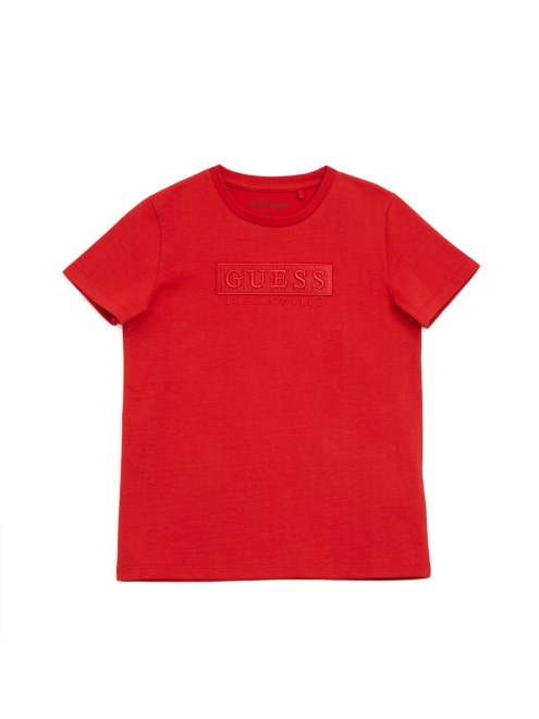 Camiseta Con El Logo Bordado De Harvey (7-16) Guess Rugby Rojo