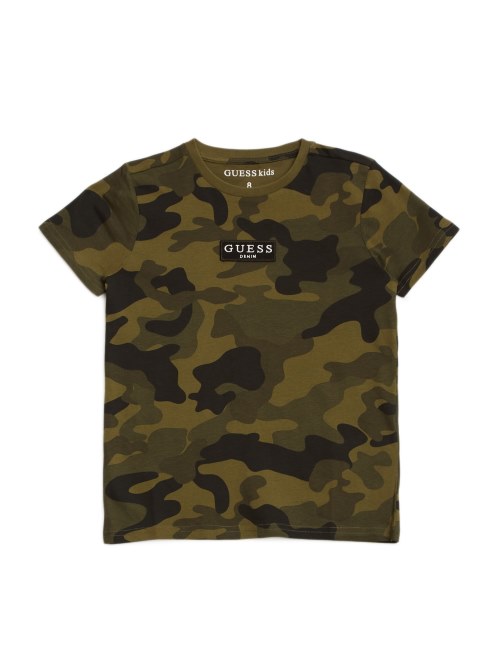Camiseta De Camuflaje De Hank Con Estampado De Camuflaje Original De Guess (7-16)