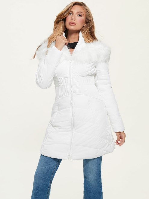 Chaqueta Acolchada Eco Oxana Guess Blanco Puro