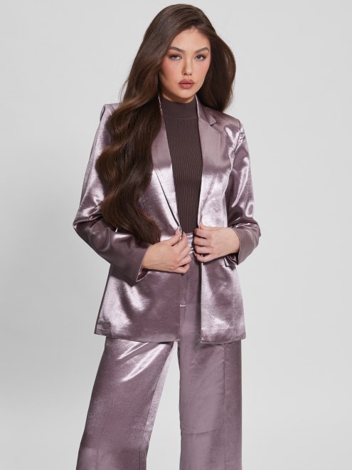 Breta Blazer Satin Rosy Violeta Supongo
