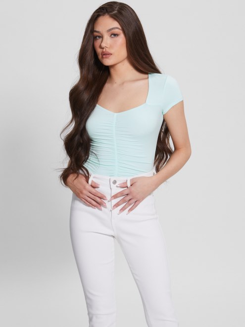 Top Eco Rayla Con Pliegues Guess Soft Aqua