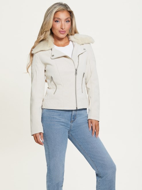 Olivia Moto Chaqueta Perla Ostra Supongo