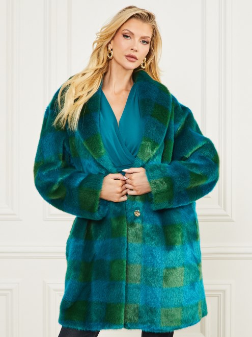 Abrigo Rochelle Guess Verde Y Bermuda Azul Bi