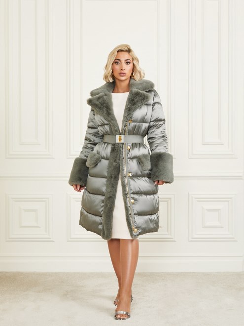 Abrigo Largo Acolchado Marrón General Multi Guess Bessie