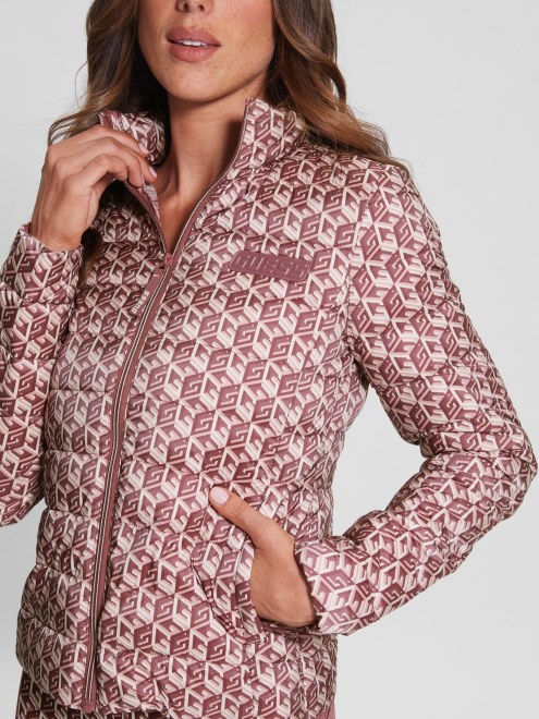 Chaqueta Acolchada Eireen G Cube Combo Rojo Supongo