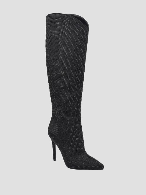 Botas Guess Bralyn Allover Strass Negro 001