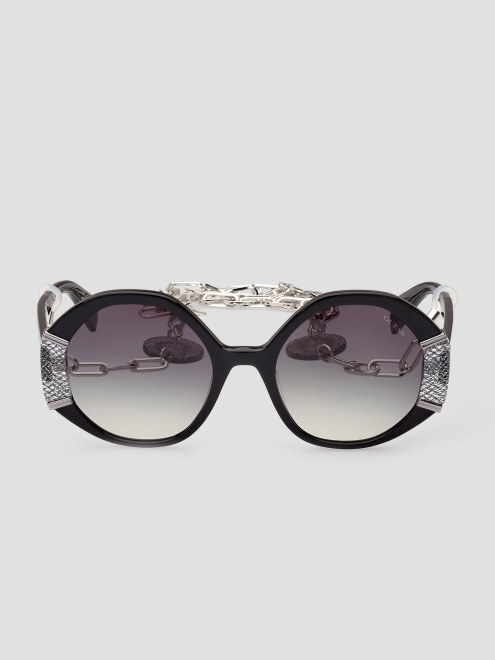 Gafas De Sol Geometricas Con Montura Metalizada Silver Guess