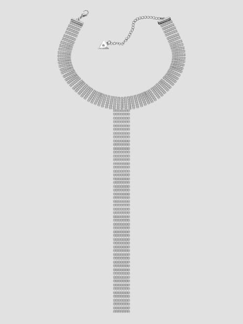 Collar De Plata Con Diamantes De Imitación En Tono Plateado De Guess