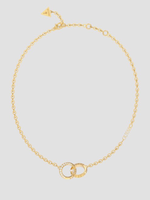 Collar De Eslabones Forever En Tono Dorado Oro Amarillo Adivinar