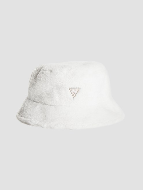 Gorro De Pescador De Sherpa Blanco Guess