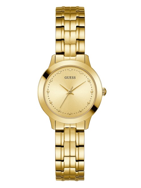 Reloj Clásico Delgado Sin Color Guess En Tono Dorado