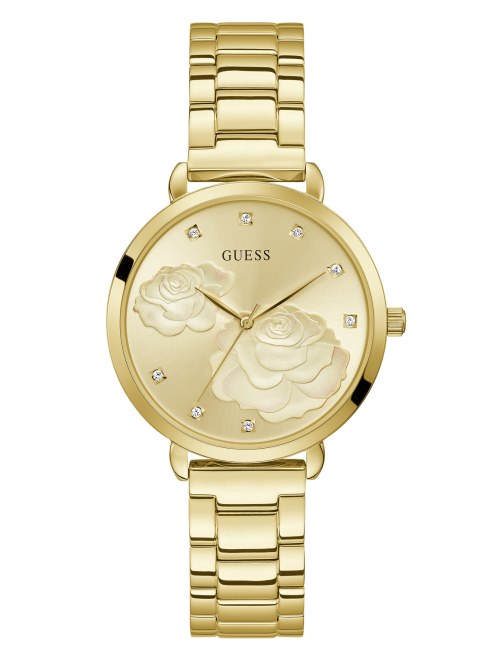 Reloj Analógico Rosa Dorado Guess Multi