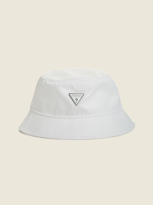 Gorro De Pescador De Nailon Blanco Guess