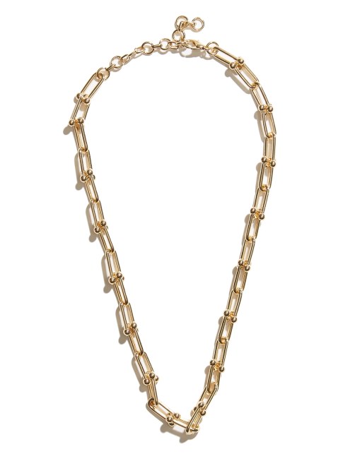 Collar De Cadena Con Clip De Papel Chapado En Oro De 14kt De Guess En Oro