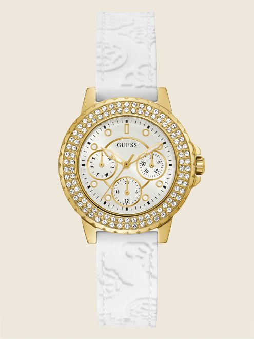 Reloj Multifunción Guess Multi Blanco Silicona