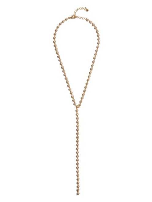 Collar De Lariat Con Diamantes De Imitación Chapado En Oro De 14kt Supongo Que