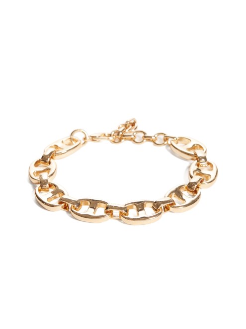 Pulsera De Eslabones En Tono Dorado Adivinar
