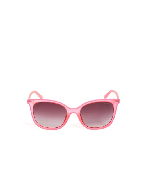 Guess Gafas De Sol Cuadradas Con Ribete Neon Mariel Rojo