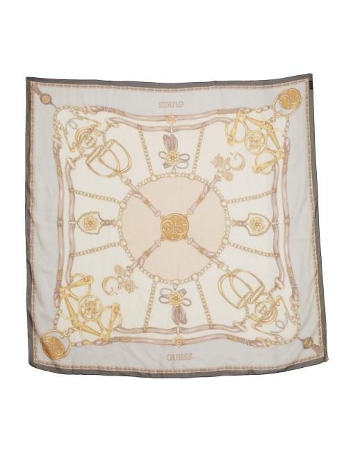 Bufanda De Seda Negra Camille Adivinar