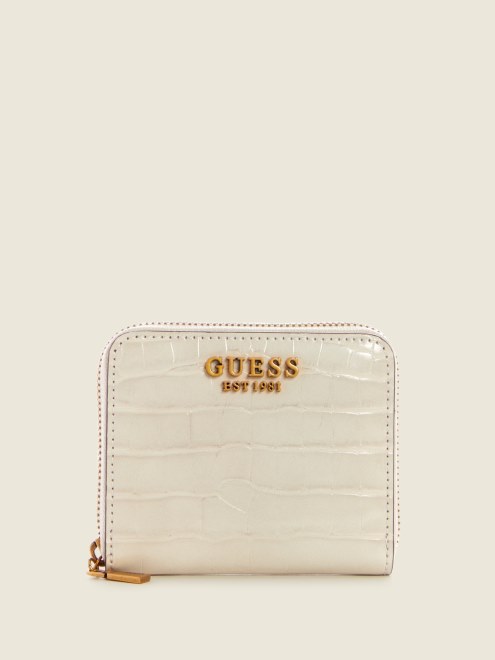 Guess Laurel Cartera Pequeña Con Cremallera Alrededor Brun/egipcio Marron