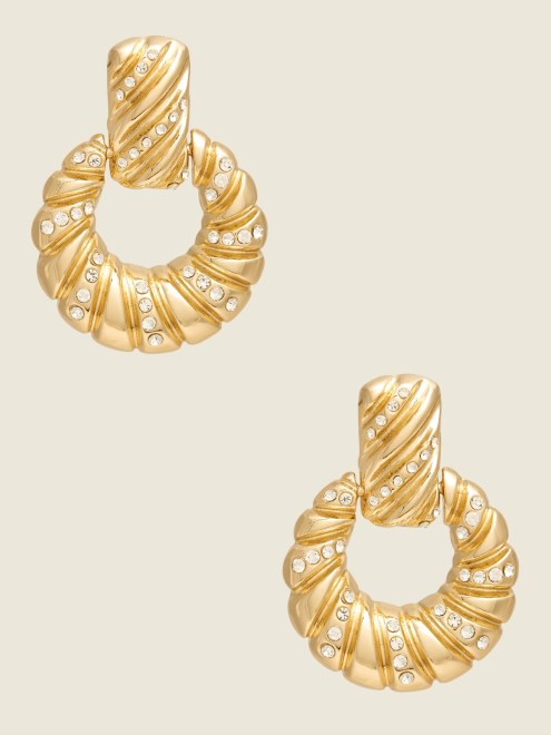 Adivina Croissant Aldaba Pendientes Oro