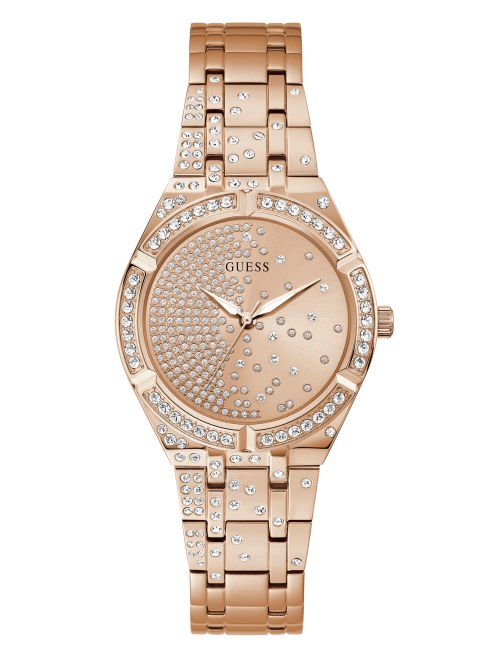 Reloj Analógico Multi Guess En Tono Dorado Rosa