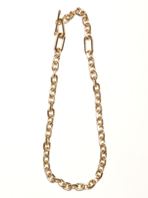 Guess Collar De Palanca De Una Sola Cadena Chapado En Oro De 14k Oro