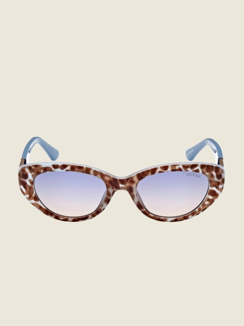 Gafas De Sol Ojo De Gato De Plastico De Colores Azul/otro/azul Degradado Guess