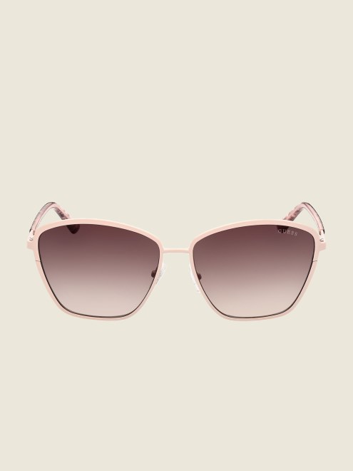 Gafas De Sol Cat Eye De Metal Oversize Nude Guess
