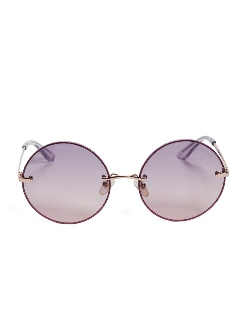 Gafas De Sol Redondas Con Ribete De Purpurina Greyson De Masa Wash Guess