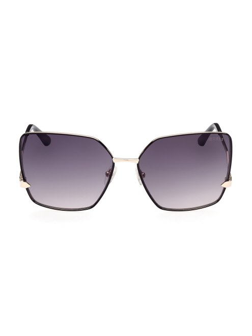 Guess Mg-f Mg/ Gafas De Sol Cuadradas Extragrandes En Zigzag