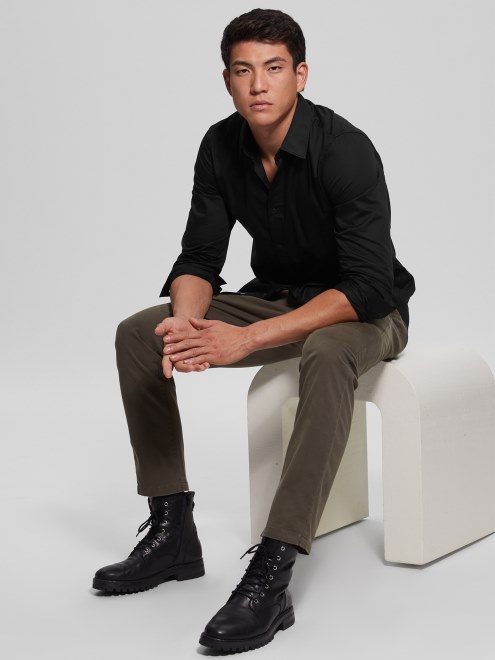 Camiseta Elastica Guess Luxe Negro Azabache