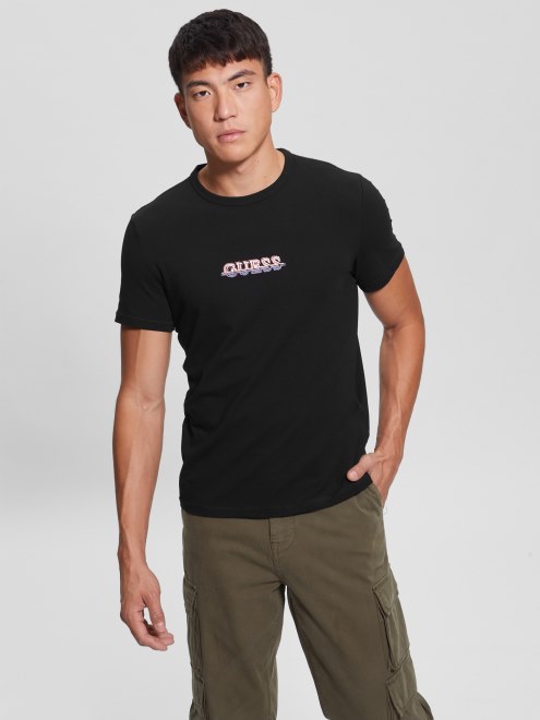 Camiseta Con El Logo De Maksim En Negro Azabache De Guess
