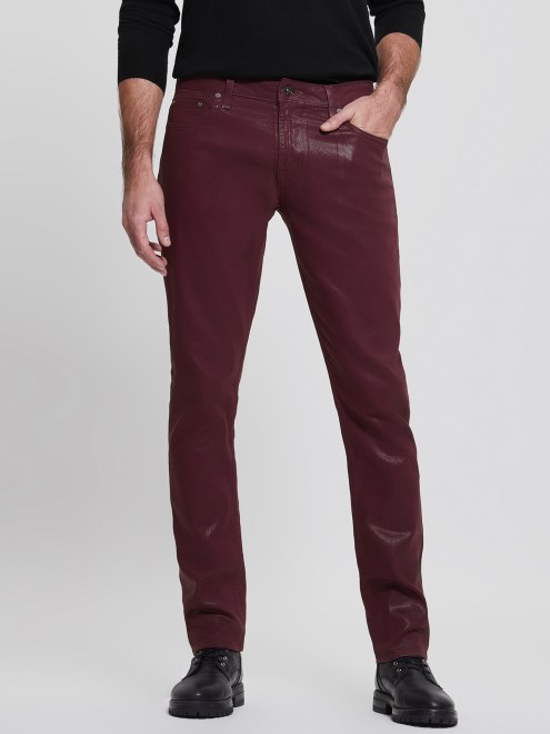 Jeans Tapered Revestidos Adivinar Regal Plum Revestido