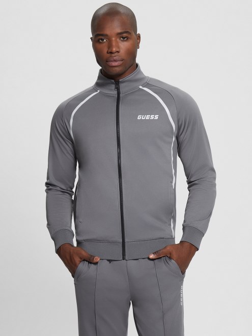 Sudadera Con Cremallera Eco Beamount Adivinar Acero Gris