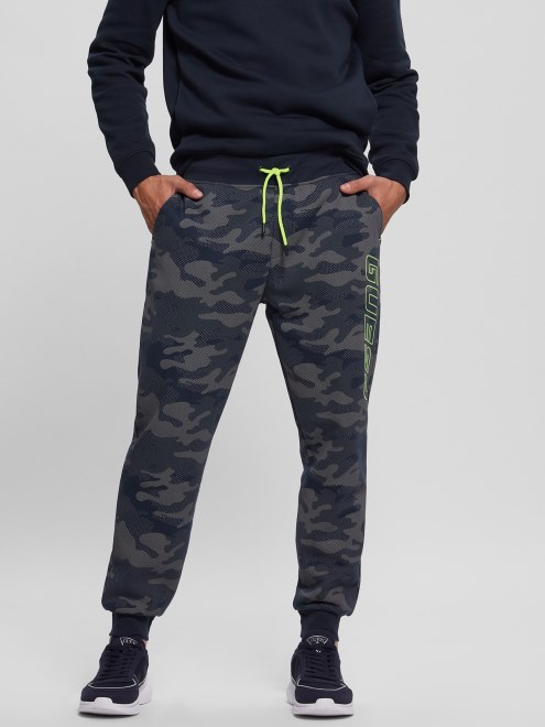 Joggers De Camuflaje Eco Boniface Guess Estampado De Camuflaje Plateado