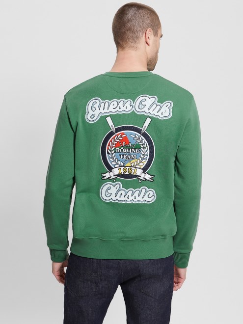 Yustin Sudadera Con Logo Bordado Guess Chaser Verde