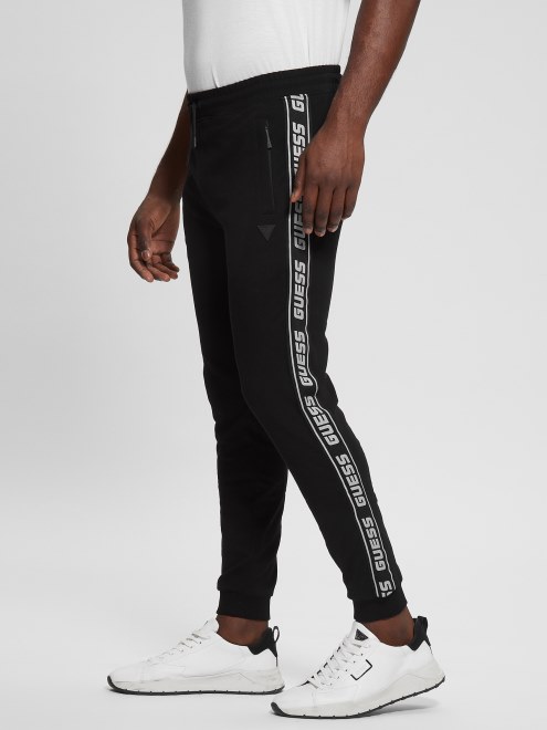 Joggers Con Cinta Del Logo Eco Arlo Guess Negro Azabache