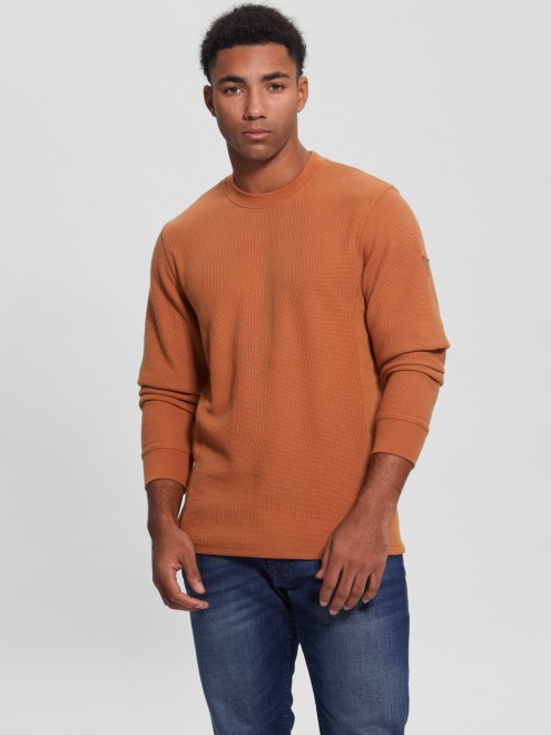 Camiseta De Manga Larga Con Diseño De Waffle De Myles De Guess Mesa