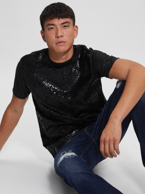 Camiseta Con Diseño De Serpiente Alameda En Negro Azabache