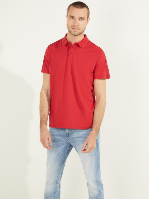 Guess Polo Rojo Chile Con Cinta De Piqué Paul